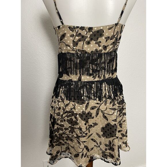 Revolve House of Harlow 1960 Dress Mini Fringe Print Swiss Dot Nanda - Picture 8 of 11